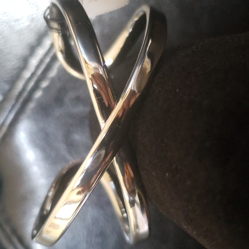 Talbots Criss cross silver cuff